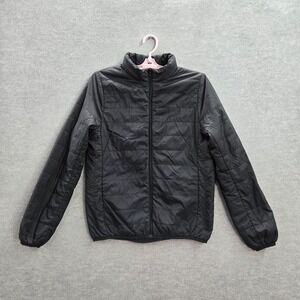 PINK Victoria's Secret Women Jacket XS Black Long Sleeve Polyamide Polyester